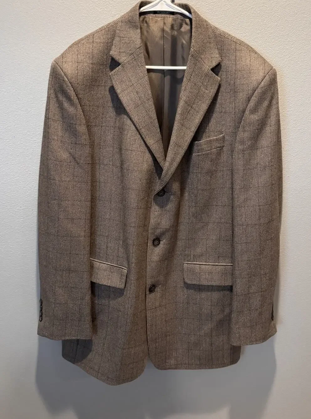 Oscar De La Renta Men's Sport Coat Jacket Size 42L Lambswool/Cashmere